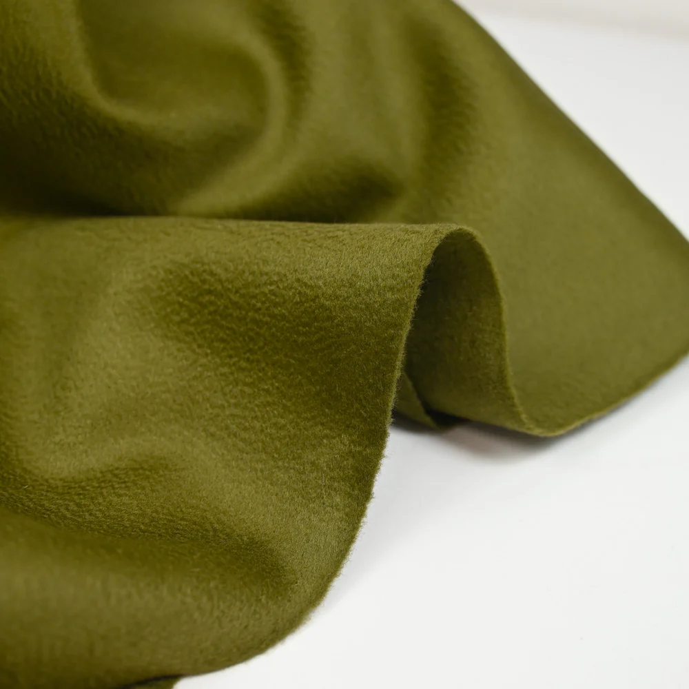 Velours 100% laine kaki - Image 4