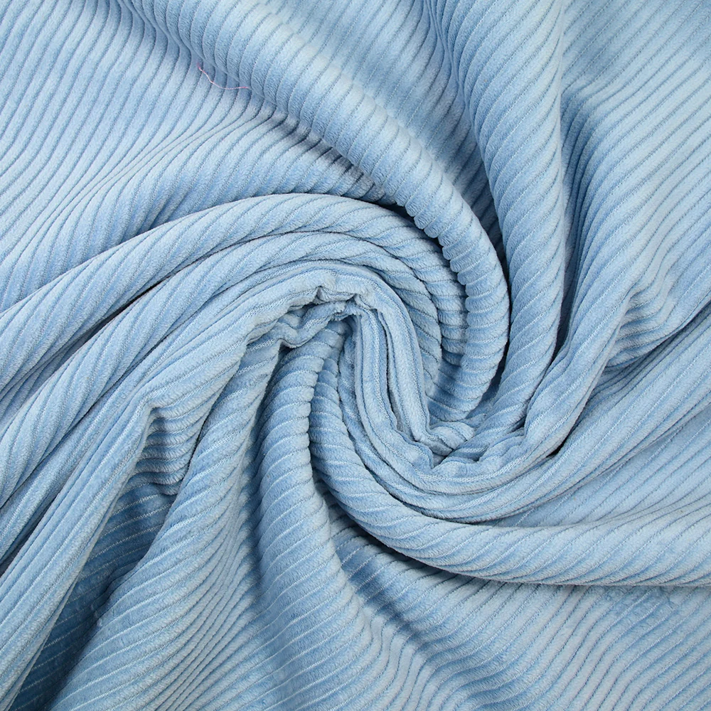 Velours de coton côtelé bleu clair - Image 2