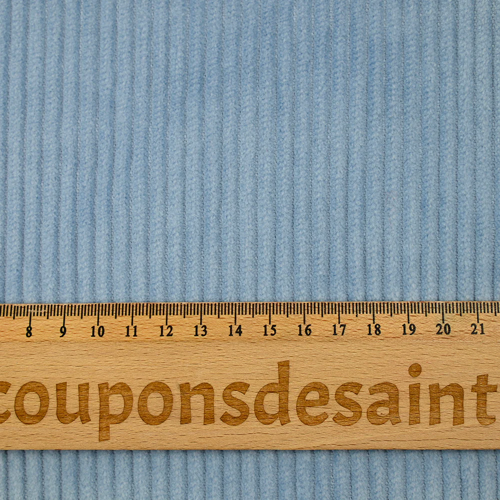 Velours de coton côtelé bleu clair - Image 3
