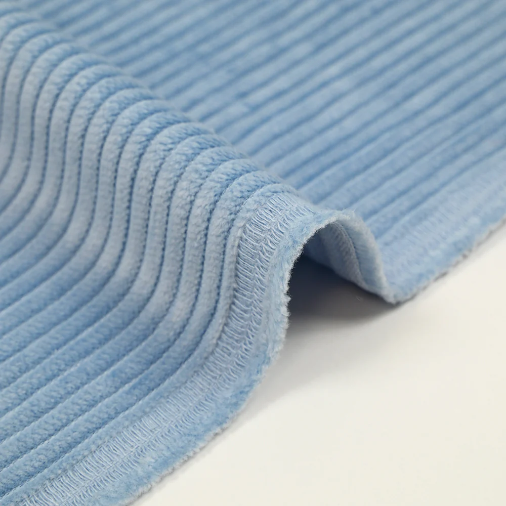 Velours de coton côtelé bleu clair - Image 5