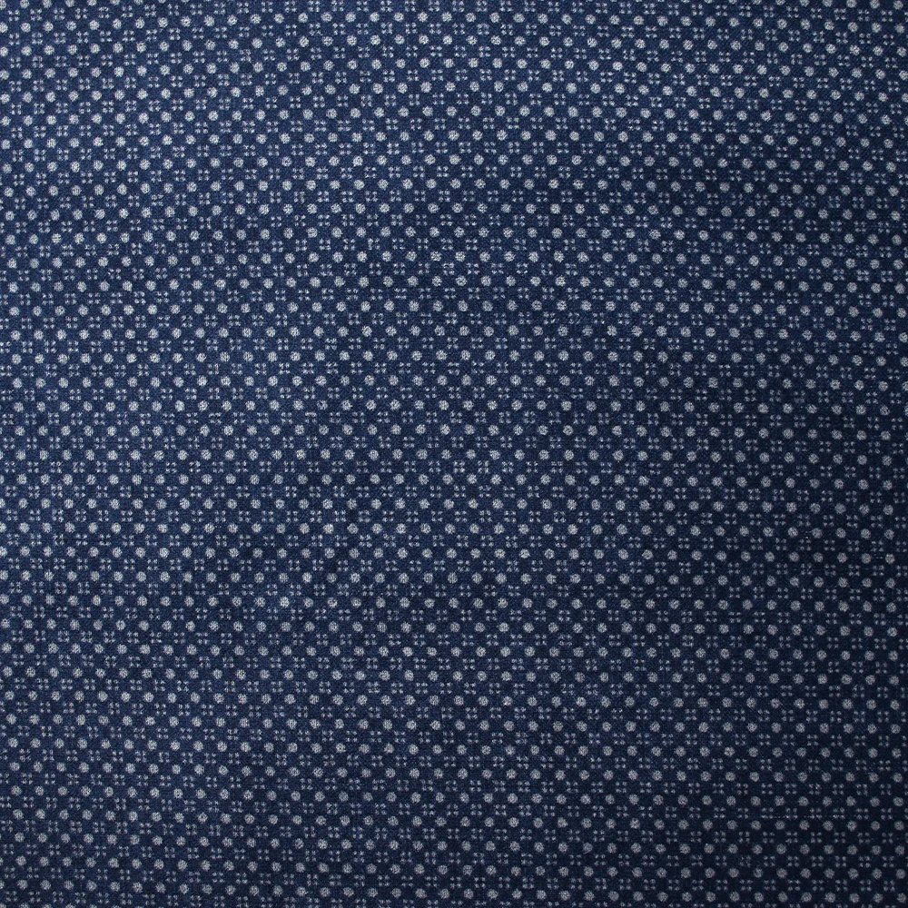 Velours de coton ras imprimé voie lactée gris fond marine - Image 4