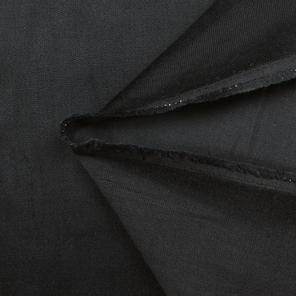 Velours de coton ras noir anthracite - Image 3