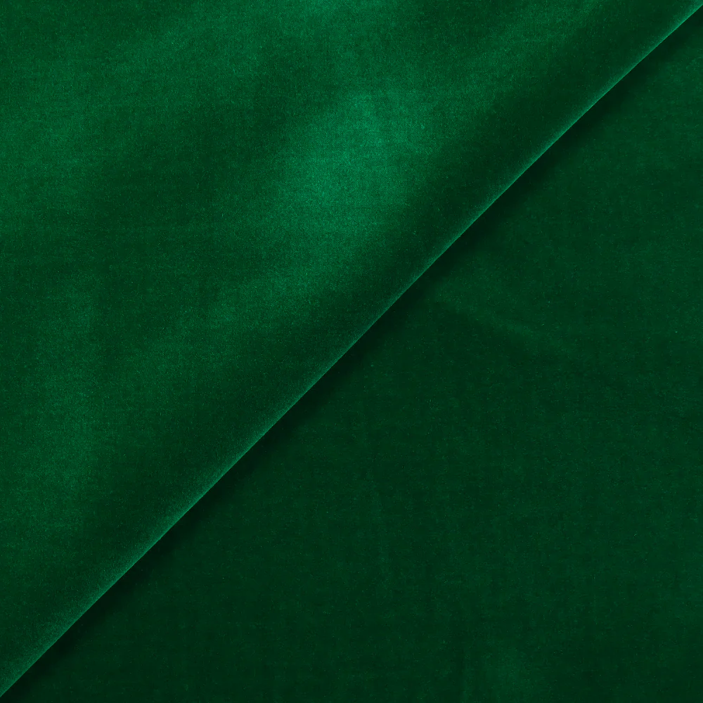 Velours de coton ras vert sapin - Image 4