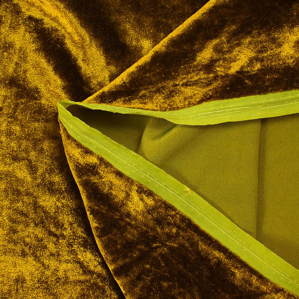 Velours de soie et viscose mordoré - Image 3