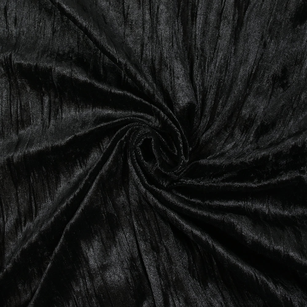 Velours plissé noir - Image 2