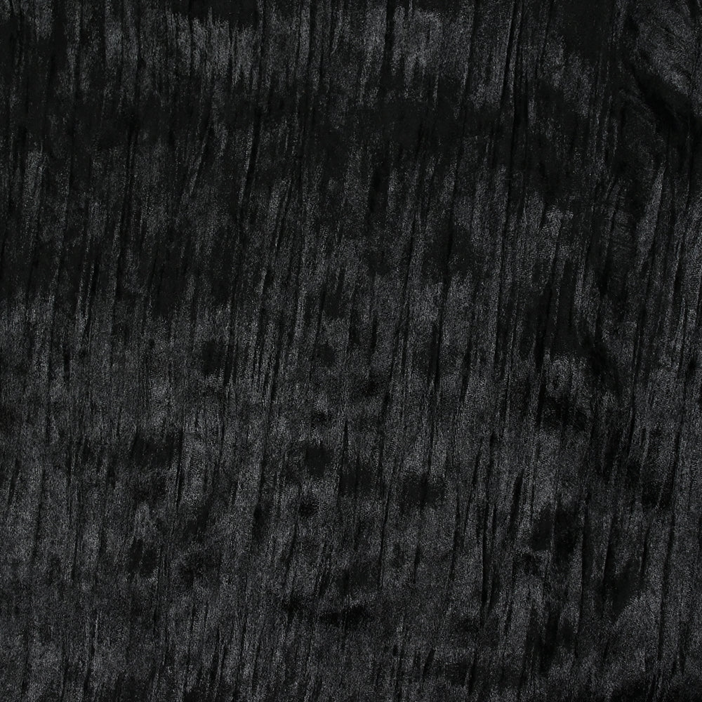 Velours plissé noir - Image 4