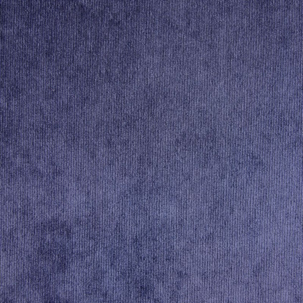 Velours polyester fines cĂ´tes bleu marine - Image 3