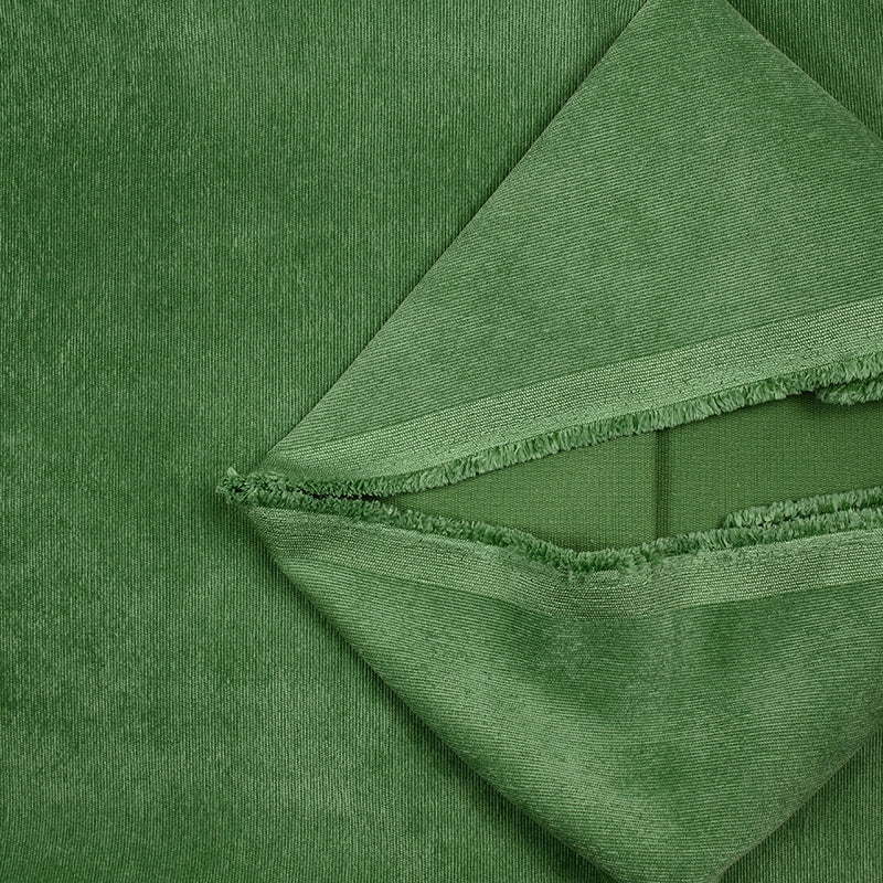 Velours polyester fines cĂ´tes matcha - Image 3