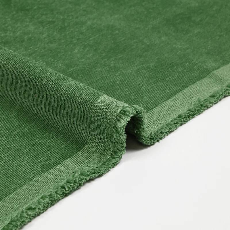 Velours polyester fines cĂ´tes matcha - Image 5