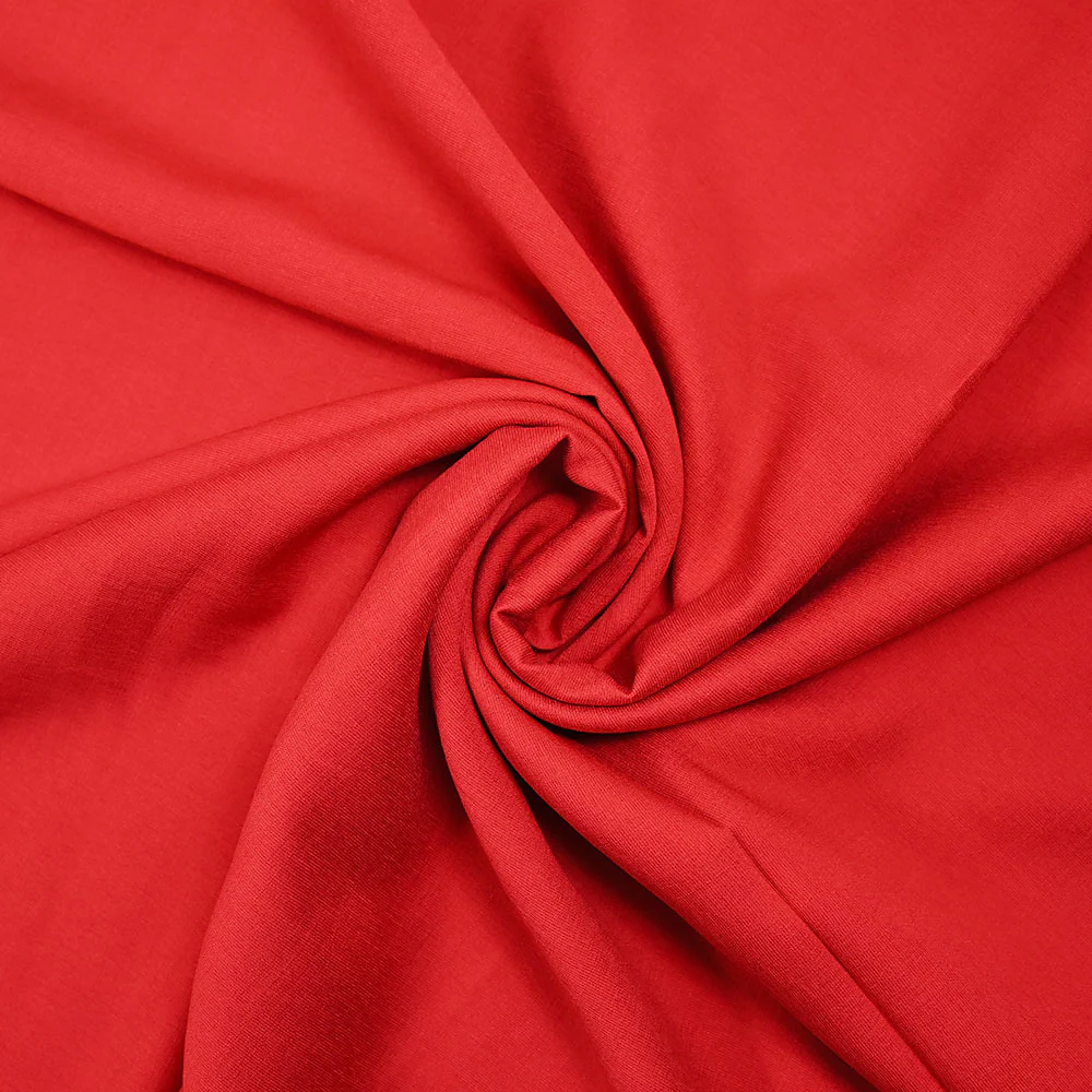 Viscose Laura unie rouge - Image 2