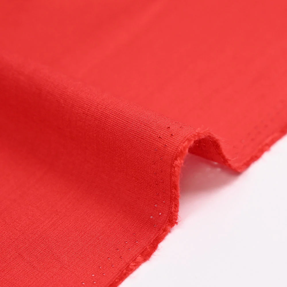 Viscose Laura unie rouge - Image 4