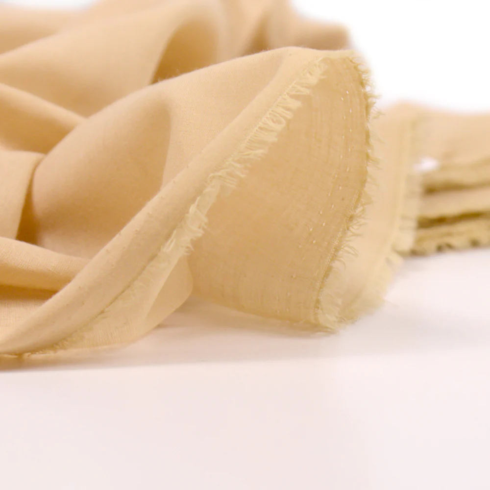 Voile de coton beige - Image 4