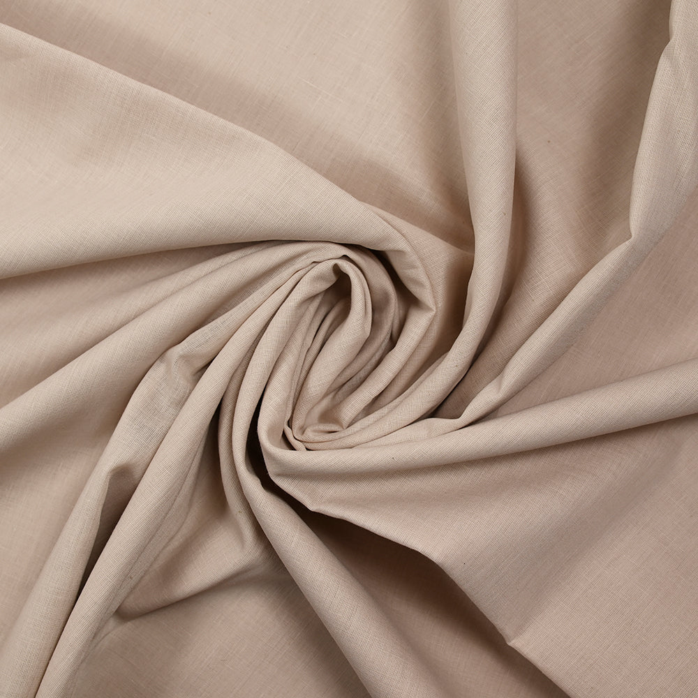 Voile de coton beige poudré - Image 2