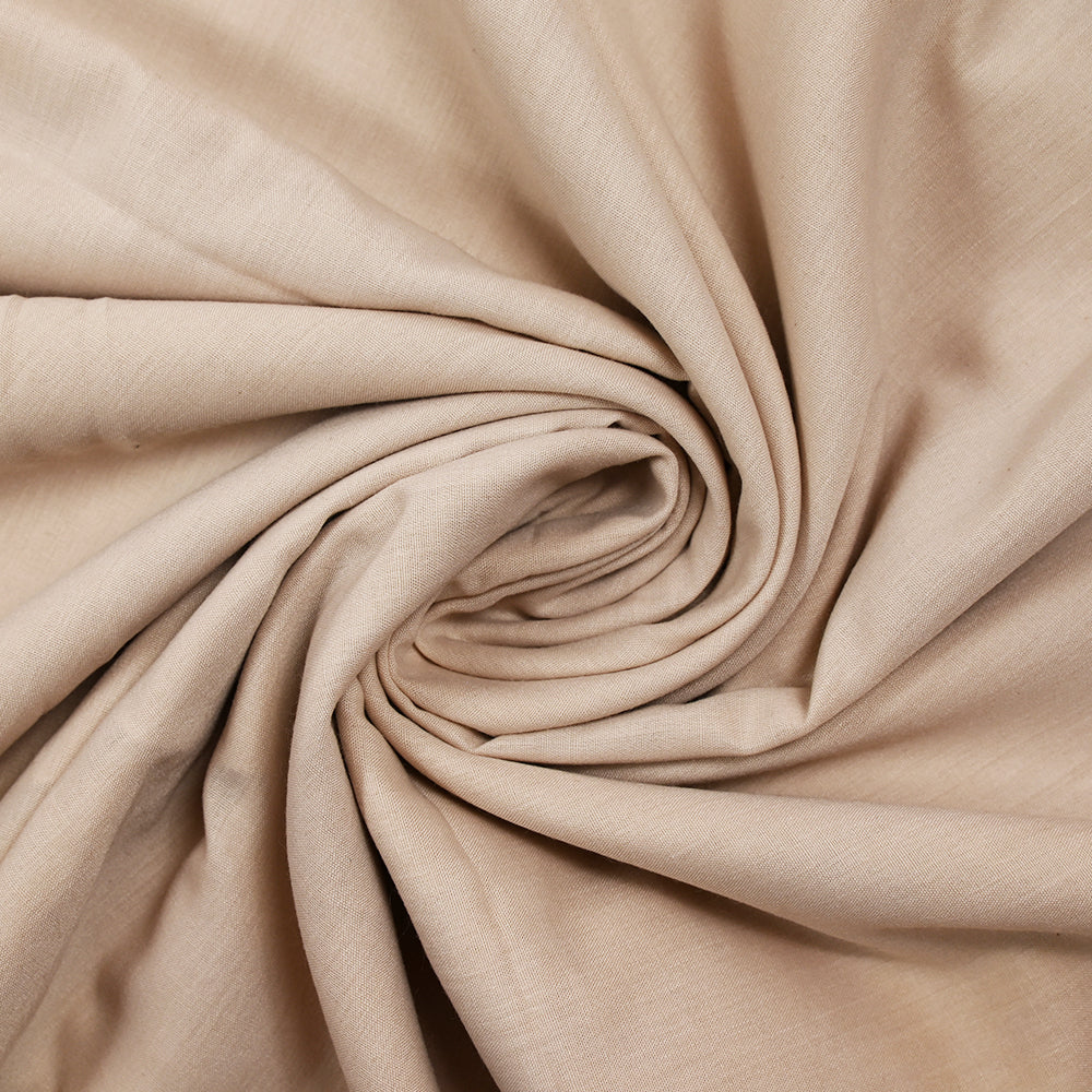 Voile de coton beige sable - Image 2