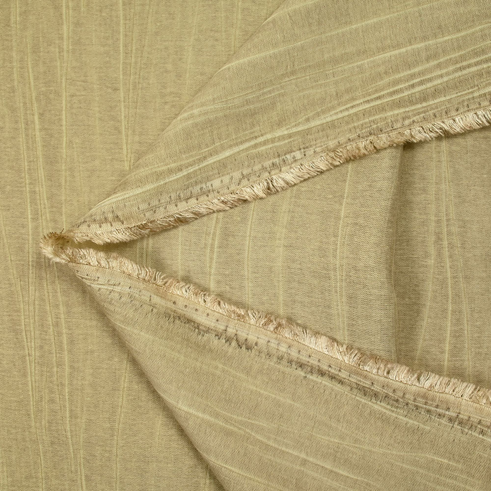 Voile de coton froissé beige - Image 3