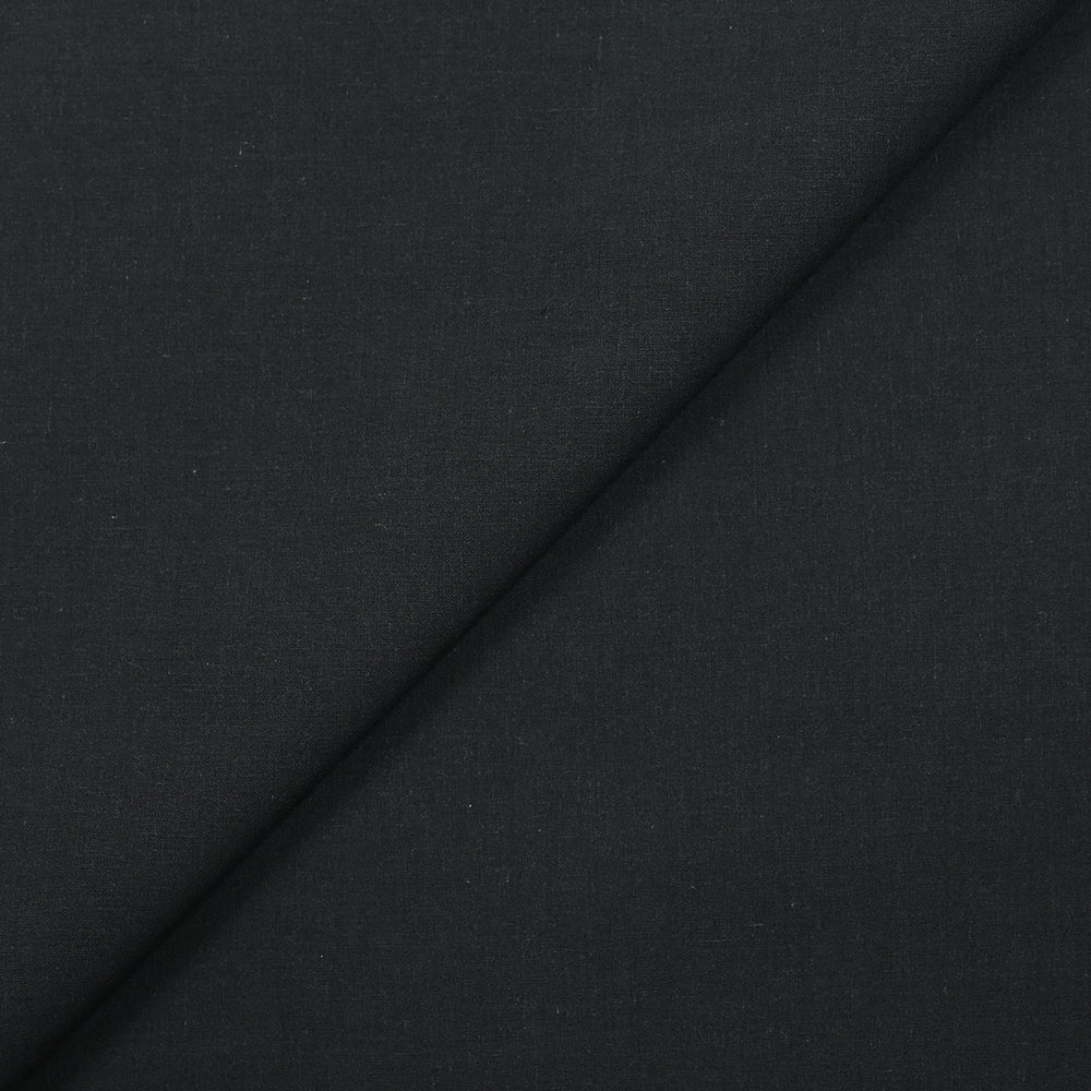 Voile de coton uni bleu sombre