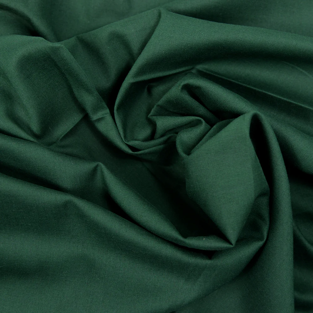 Voile de coton vert bouteille - Image 2