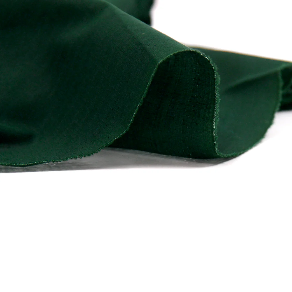 Voile de coton vert bouteille - Image 4