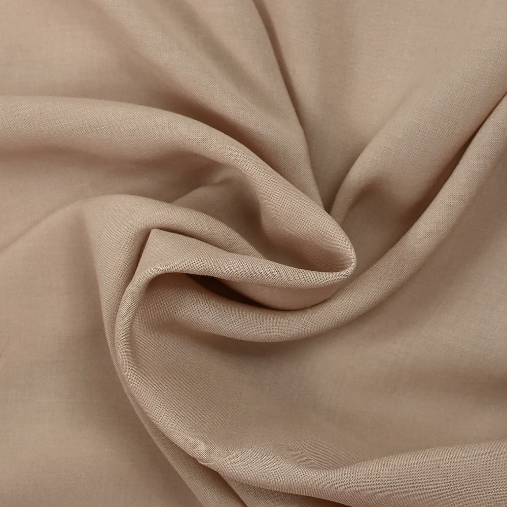 Voile de viscose beige poudré - Image 2