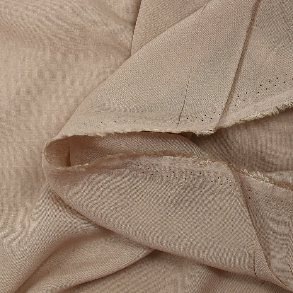 Voile de viscose beige poudré - Image 3