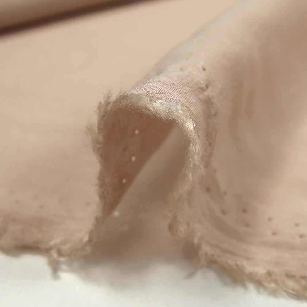 Voile de viscose beige poudré - Image 4