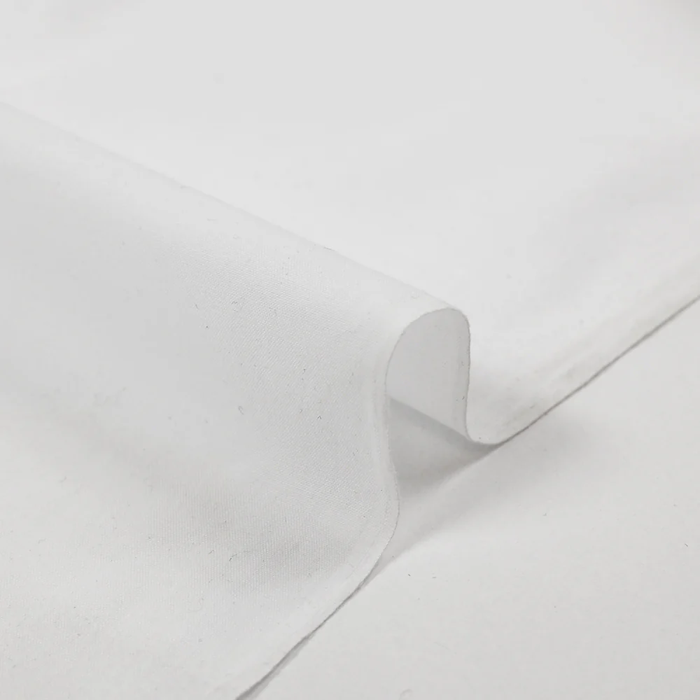 Voile polycoton blanc - Image 4