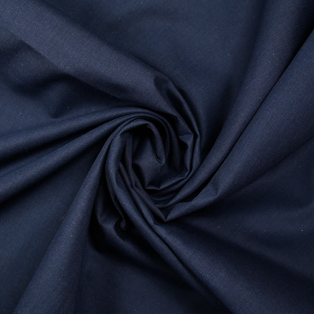 Voile polycoton bleu marine - Image 2