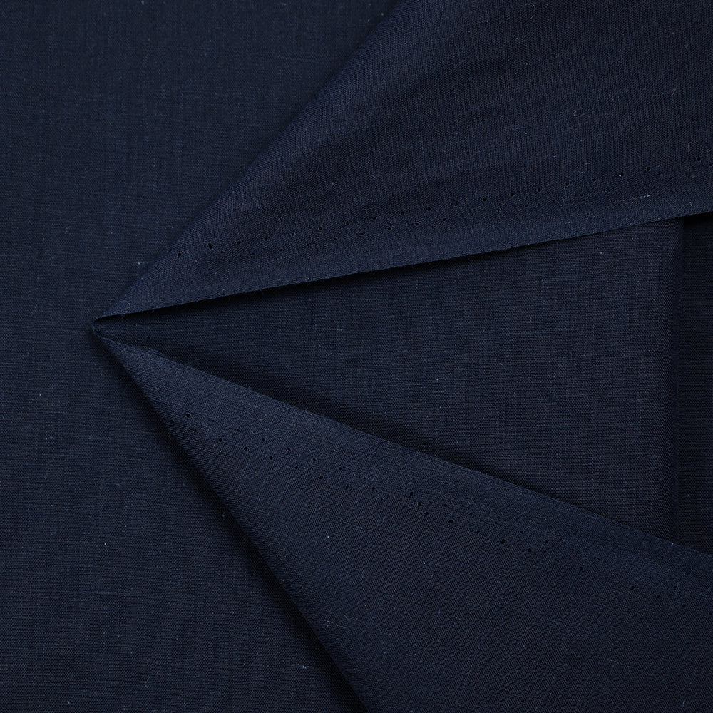 Voile polycoton bleu marine - Image 3