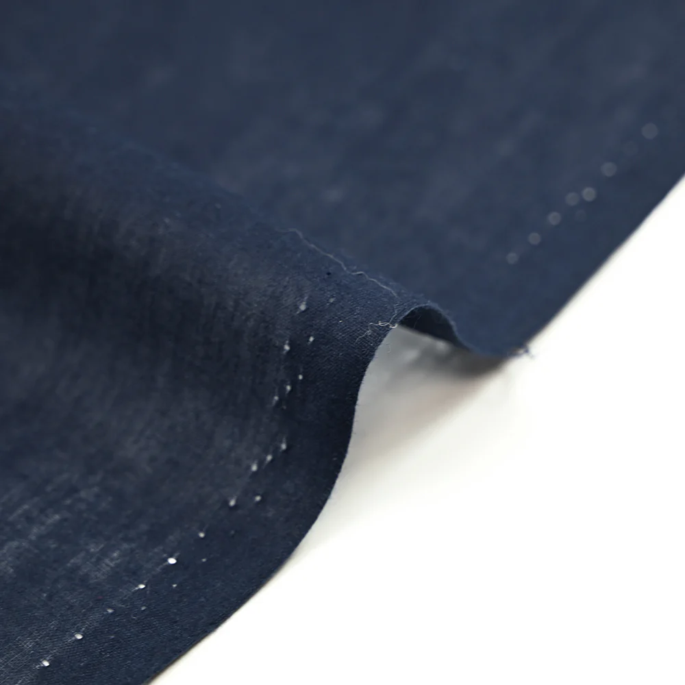 Voile polycoton bleu marine - Image 4