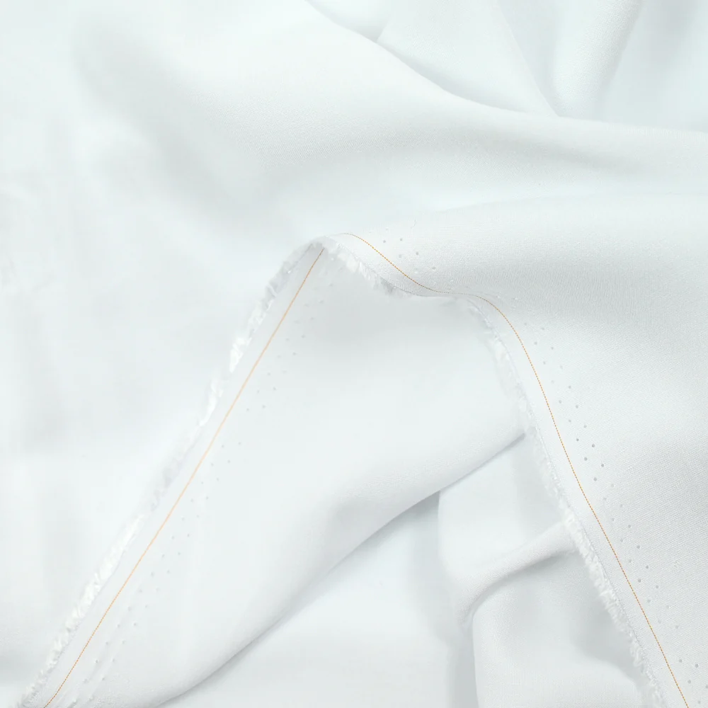 Voile viscose blanc - Image 3