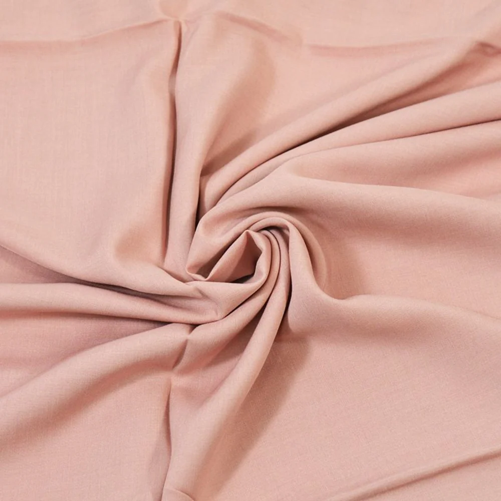 Voile viscose rose clair - Image 2